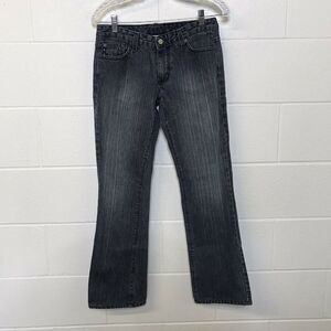 A|X Armani Exchange Denim Women’s Black Gold Rush Straight Leg Jeans Size 6 Reg